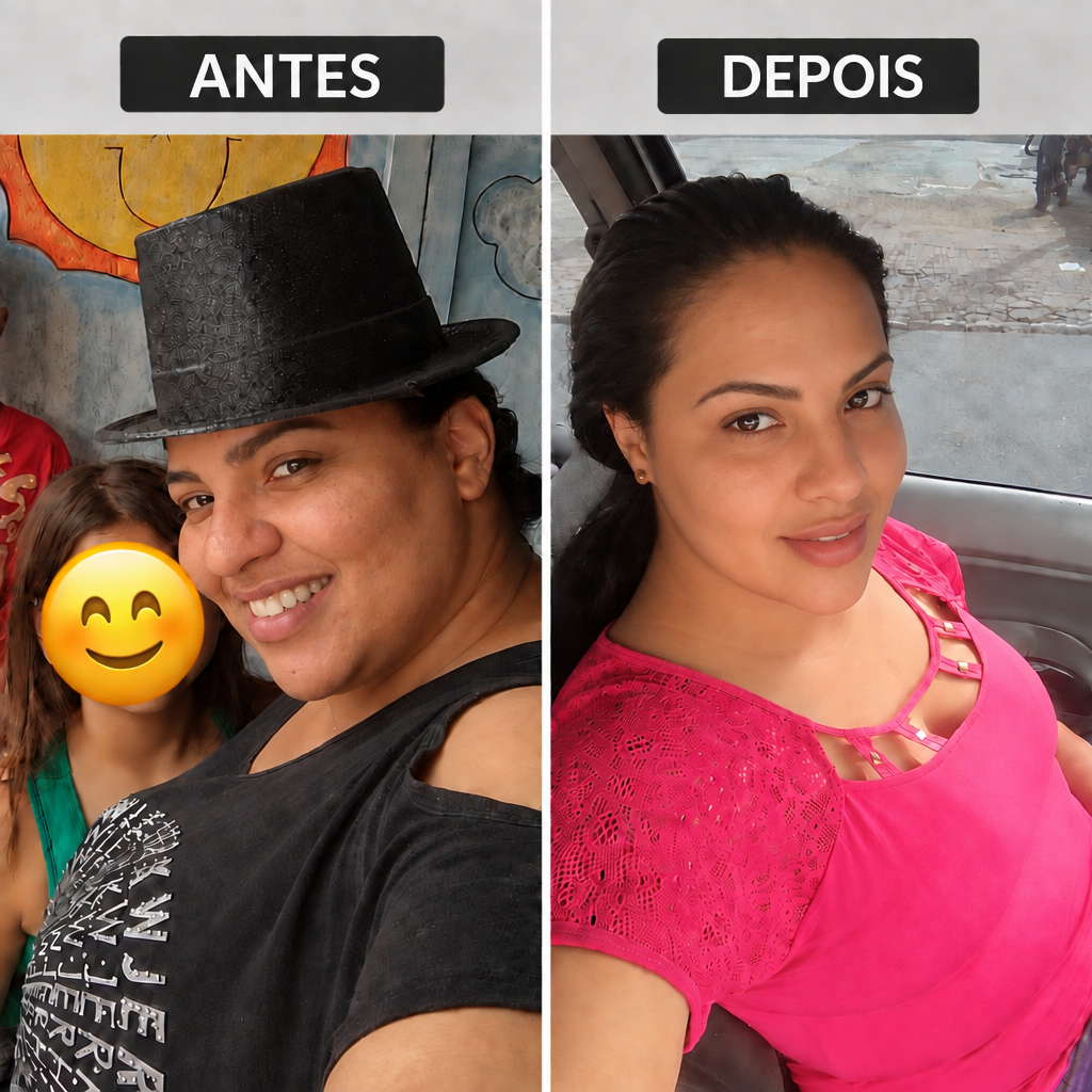 Antes e depois de cliente 2