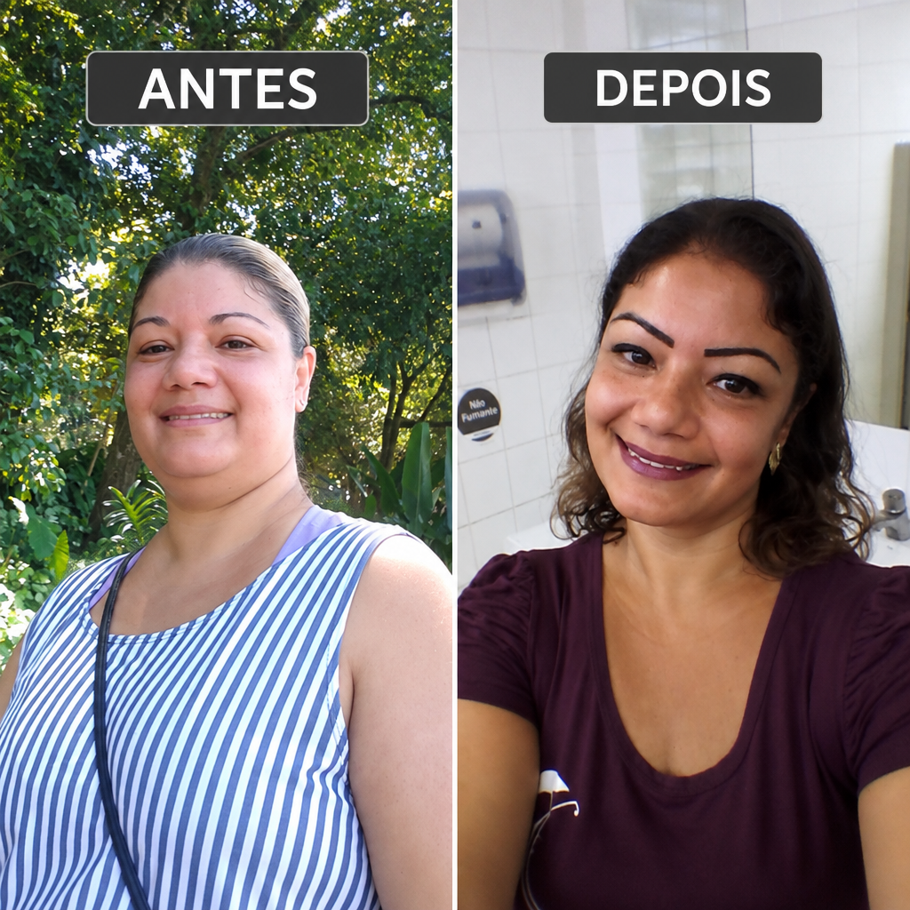 Antes e depois de cliente 3